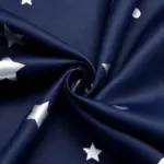 Rideau motif étoiles et lune argentées à œillets – vue 4