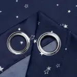 Rideau occultant enfant motif étoiles à œillets – vue 3