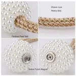 Pinces magnétiques à perles pour rideau – lot de 2 – vue 5