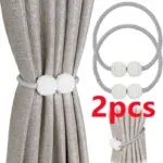 Pinces magnétiques à perles pour rideau – lot de 2