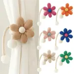 Embrasse magnétique fleur pour rideau – 7 coloris – vue 4
