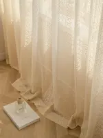 Voilage bohème ajouré beige – vue 6