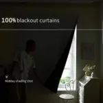 Rideau occultant adhésif sans perçage – blanc – vue 2
